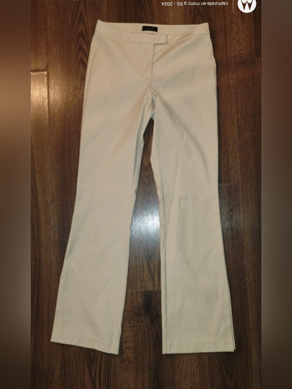 Frenchi Women's Cream Boot Cut Pants